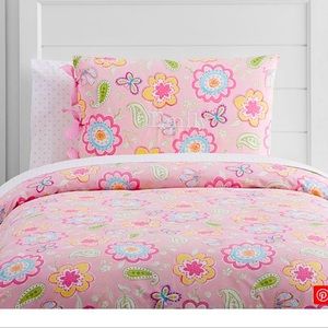 Pottery Barn Kids Samantha Pink Twin duvet Cover